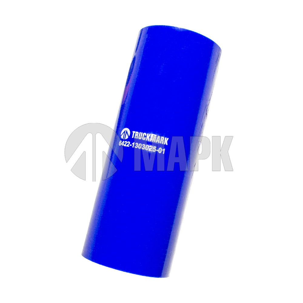 Патрубок радиатора нижний (силикон) синий (Ф60x180) (TRUCKMARK)