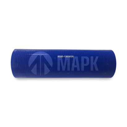 5320-1303026-01 Патрубок а/м КАМАЗ радиатора нижний (L=200мм, d=70/80) силикон синий