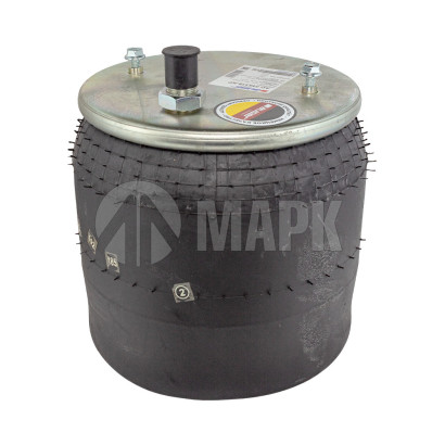 AU 346318-KP Пневморессора 6318/ 016512 с пластиковым стаканом Schmitz (2 отв.M8, 1отв.-шт.M12/22) (Auger)