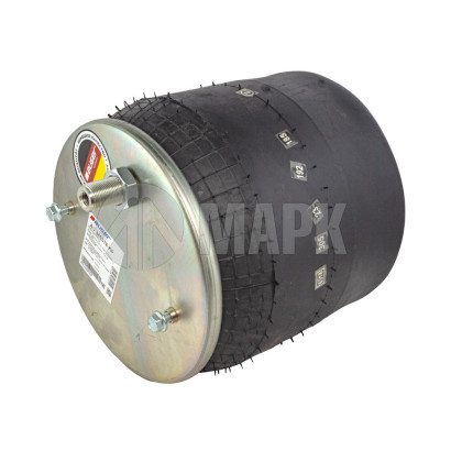 AU 346318-KP Пневморессора 6318/ 016512 с пластиковым стаканом Schmitz (2 отв.M8, 1отв.-шт.M12/22) (Auger)