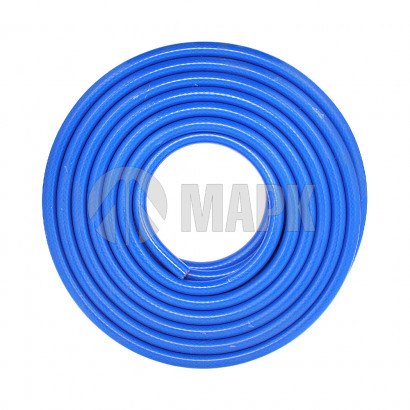 3535 Шланг отопителя силикон армированный d.10х27 2-х слойный (синий,оранжевый) (в бухте 20м)