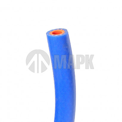 3534 Шланг отопителя силикон армированный d.8х27 2-х слойный (синий,оранжевый) (в бухте 20м)