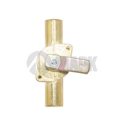 64221-8101150 Кран отопителя н/о а/м МАЗ (на 2 выхода, прямоточный, бронза)
