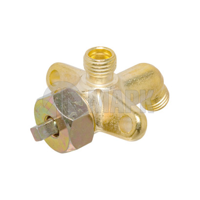 375-4224120-Ж Кран запора воздуха (колесный в сборе) а/м УРАЛ