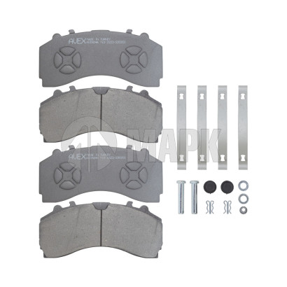 AV29246 Колодки дисковые 29246 с установочным комплектом, передние MB Actros MP3/4 (AVEX)