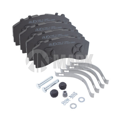 AV29246 Колодки дисковые 29246 с установочным комплектом, передние MB Actros MP3/4 (AVEX)