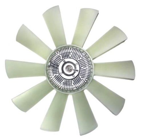 Крыльчатка вентилятора D=520 в сборе с муфтой на дв.В3,9 а/м КамАЗ, ПАЗ, КАВЗ (10 лоп) (BorgWarner)