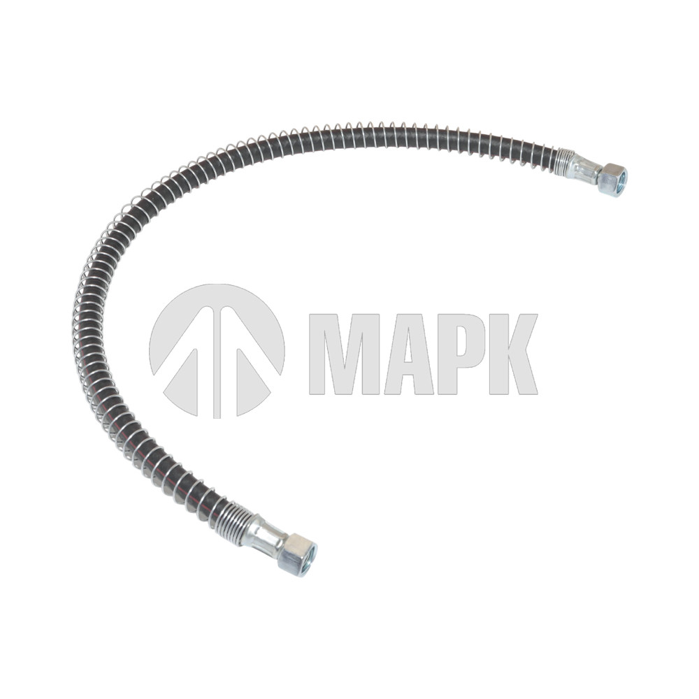 Шланг тормозной 4310-01 задний 800 мм КАД (гайка/гайка) длин. в пружине Завод