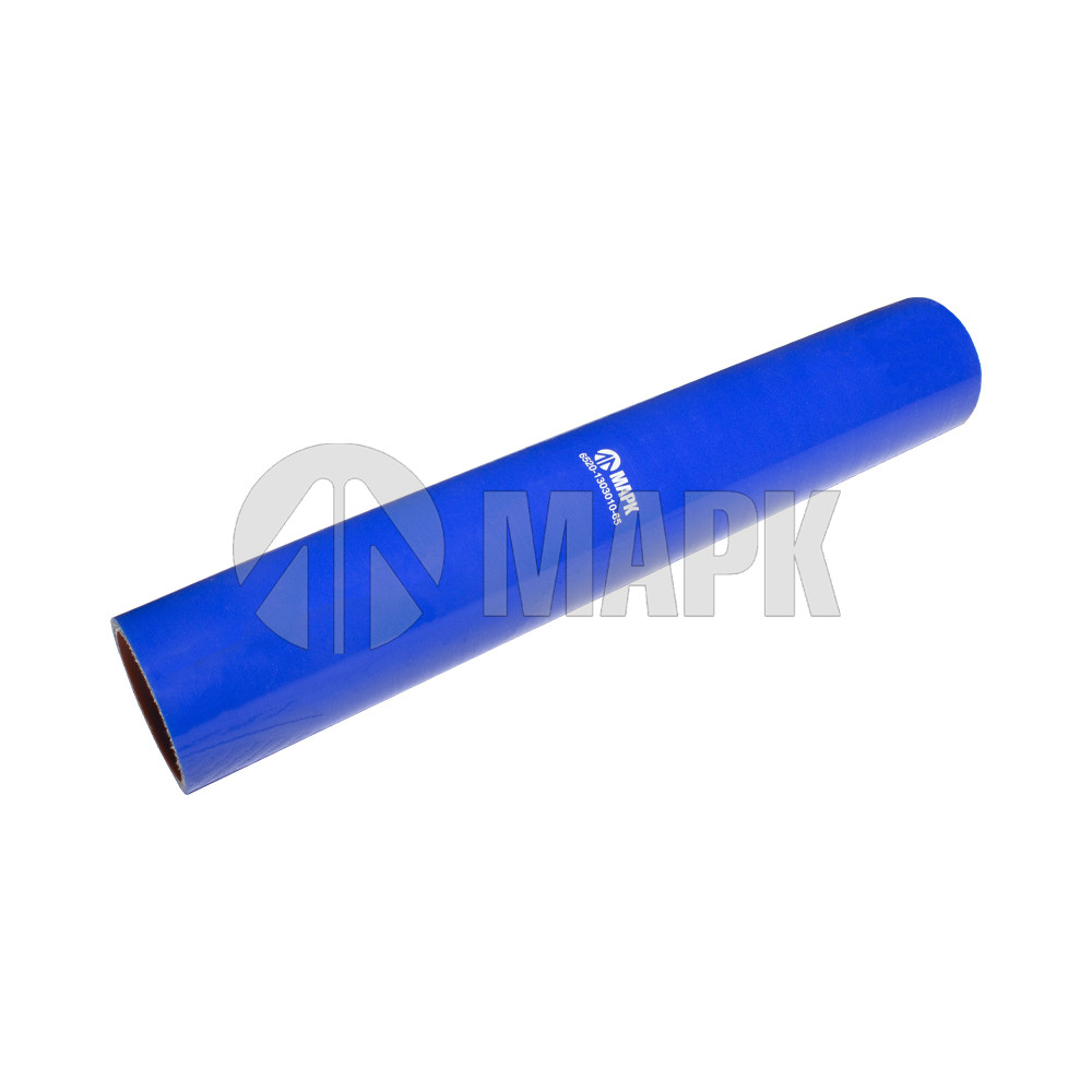 Патрубок радиатора верхний (силикон) синий (Ф58х383) (МАРК)