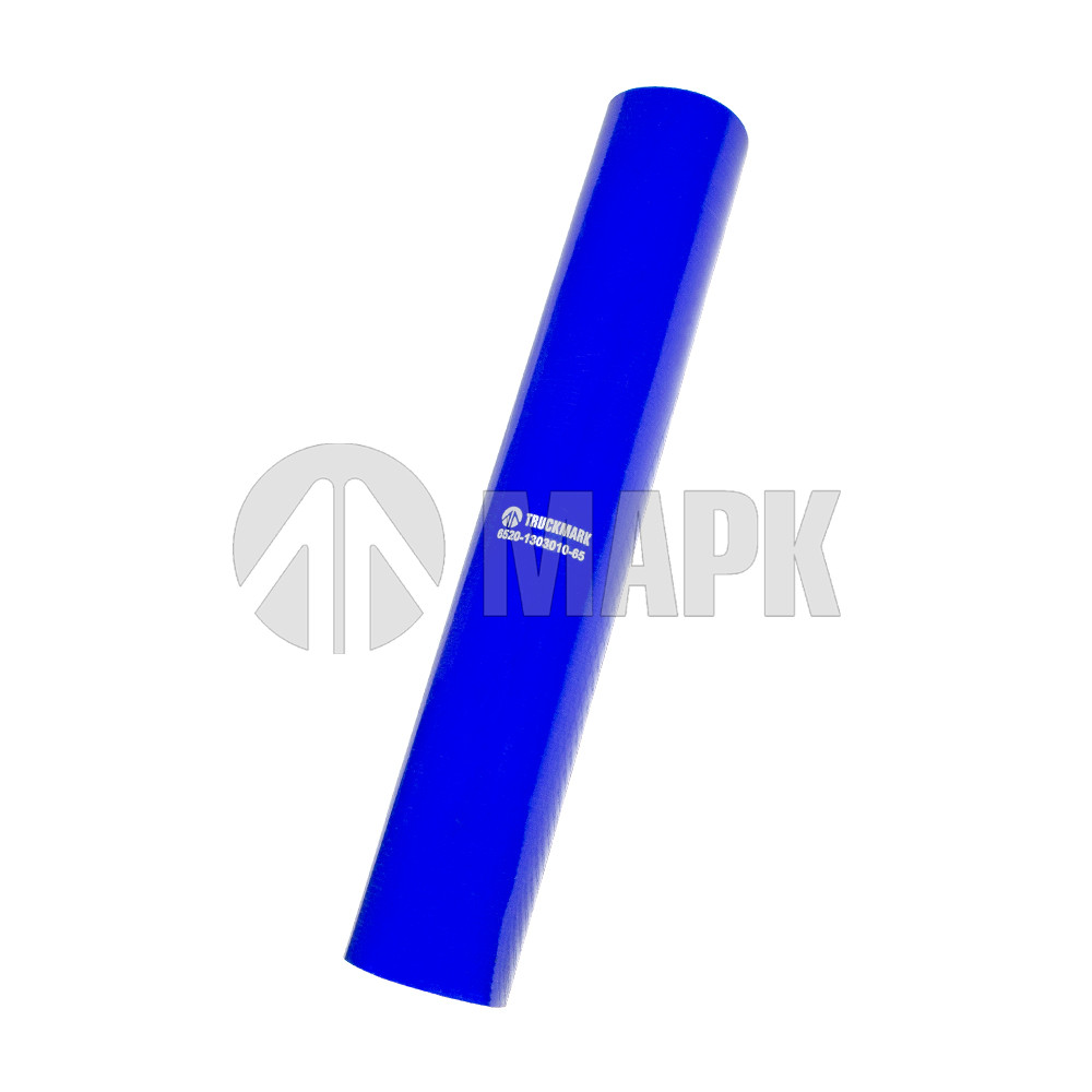 Патрубок радиатора верхний (силикон) синий (Ф58х383) (TRUCKMARK)