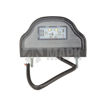 ПН-01011 LED (ФПН-2-01-01LED) Фонарь подсветки номерного знака СВЕТОДИОДНЫЙ (черный, пласт)
