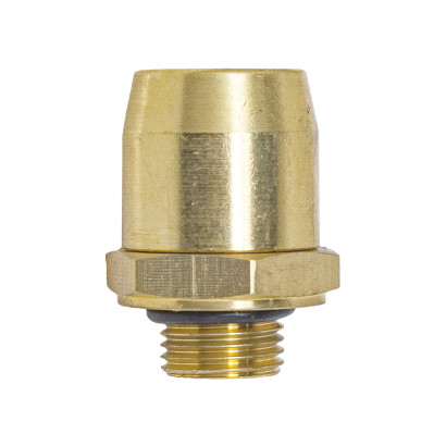 INF.11.1616 (6803) Соединитель трубки ПВХ (фитинг прямой, наружная резьба) М16хТ16 (латунь аналог Sirit)