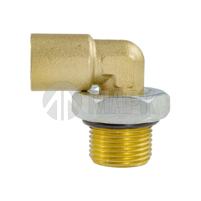 9502 10-M20X1,5 (6139) Соединитель трубки ПВХ,полиамид d=10мм М20х1,5 фитинг угловой латунь (Аналог CAMOZZI)