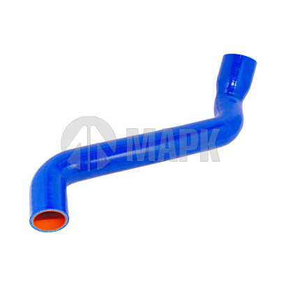 C41R13-1303010 Патрубок радиатора верхний (силикон) синий (TRUCKMARK)