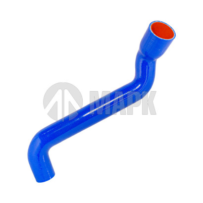 C41R13-1303010 Патрубок радиатора верхний (силикон) синий (TRUCKMARK)