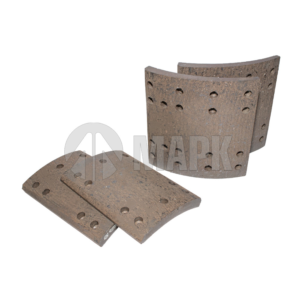 Накладки тормозные задние 200мм (2шт, большая + маленькая) а/м FAW J6L с 2023г.в. (QINYAN)