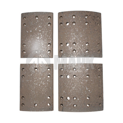 3502406BA2TB+3502407BA2TA Накладки тормозные задние 200мм (2шт, большая + маленькая) а/м FAW J6L с 2023г.в. (QINYAN)