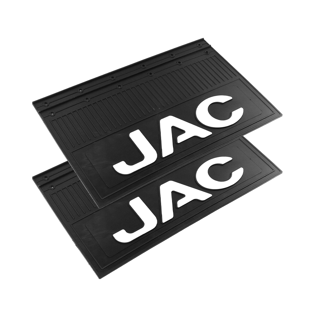 Брызговик JAC (360x580) белые буквы, комплект из 2-х шт.