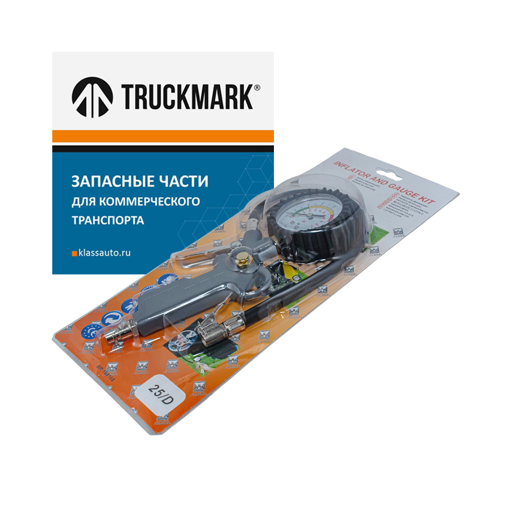 Манометр шинный с пистолетом (металл) 5320-3901259 (TRUCKMARK)