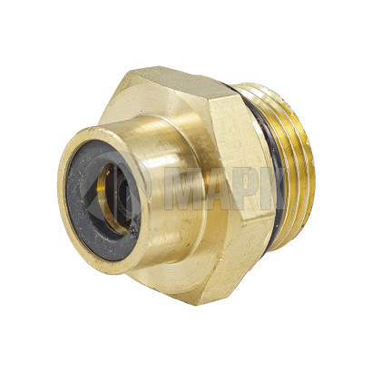 9512 8-M20X1,5 (6136) Соединитель трубки ПВХ,полиамид d=8мм М20х1,5 (фитинг прямой) латунь (Аналог CAMOZZI)