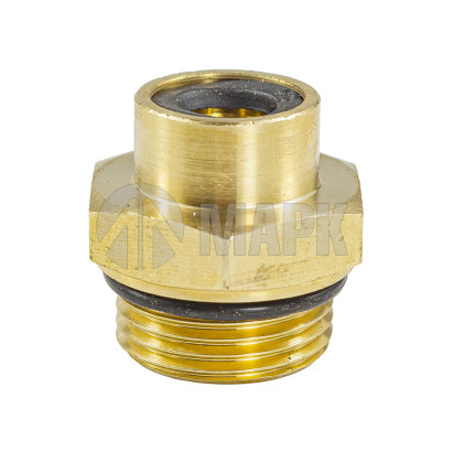 9512 8-M20X1,5 (6136) Соединитель трубки ПВХ,полиамид d=8мм М20х1,5 (фитинг прямой) латунь (Аналог CAMOZZI)