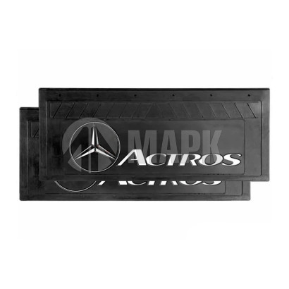 MB270660 Брызговик MERCEDES ACTROS (270x660) белые буквы, комплект из 2-х шт.