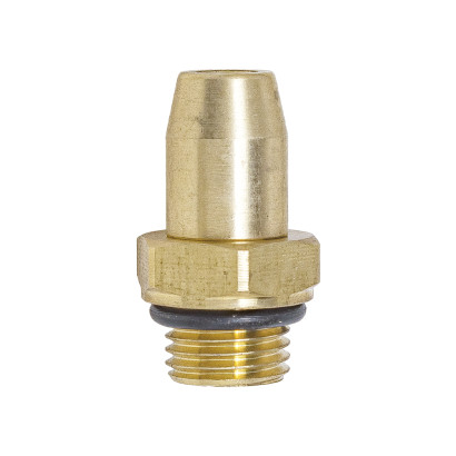 INF.11.1406 (6798) Соединитель трубки ПВХ (фитинг прямой, наружная резьба) М14хТ6 (латунь аналог Sirit)