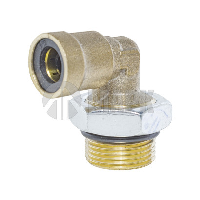 9502 10-M12x1,5 (4181) Соединитель трубки ПВХ,полиамид d=10мм М12х1.5 (фитинг угловой) (Аналог CAMOZZI)