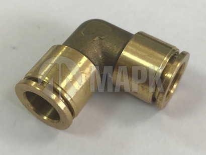 MPUL6 Фитинг металл cоединитель для трубок d=6 мм (уголок) МАРК