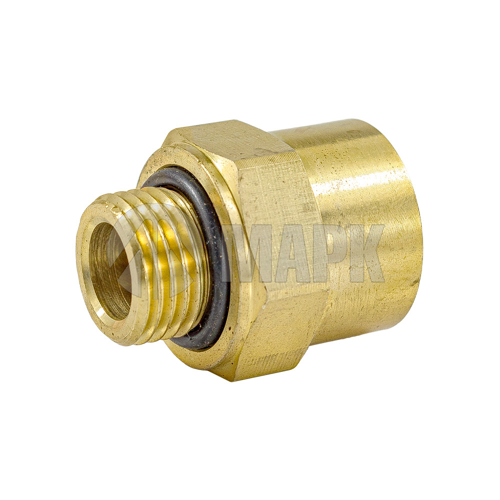 Соединитель трубки ПВХ,полиамид d=15мм М16х1.5 (фитинг прямой) латунь (Аналог CAMOZZI)