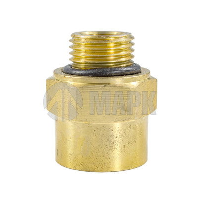 9512 15-M16X1,5 (4134) Соединитель трубки ПВХ,полиамид d=15мм М16х1.5 (фитинг прямой) латунь (Аналог CAMOZZI)