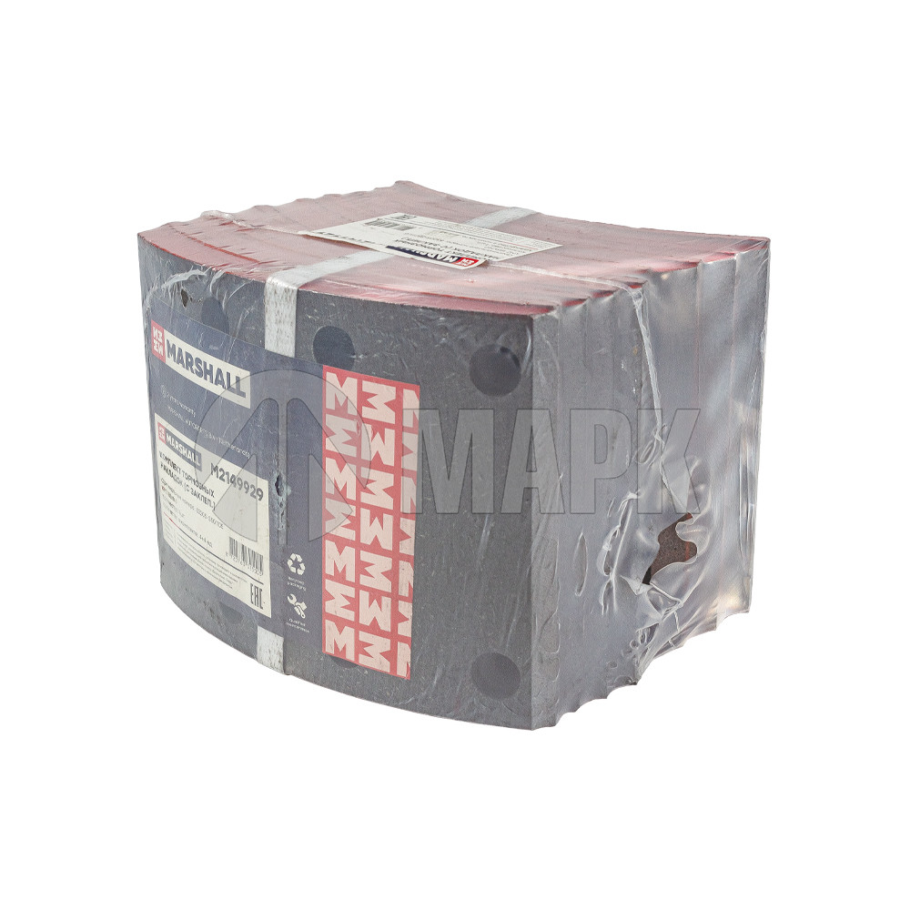 Накладки тормозные 53205/53229-3501105 (к-т на ось, с заклепками) (Marshall)