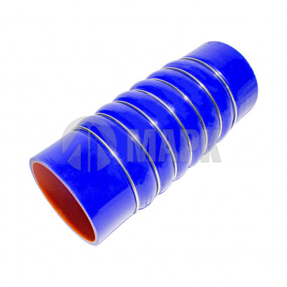 4320Я3-1109220 Патрубок интеркулера (силикон) синий (Ф88х240, 7 колец) (TRUCKMARK)