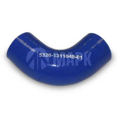 5320-1311049-01 Патрубок а/м КАМАЗ бачка расширительного (силикон, синий) (32x65/65)