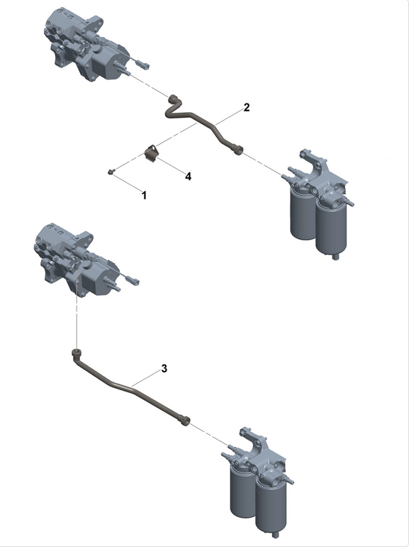 Подающий топливопровод №3 ISL9.5 DCEC