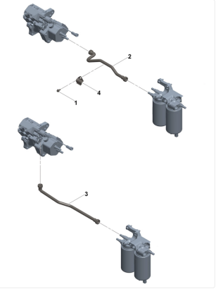 5304325 Подающий топливопровод №3 ISL9.5 DCEC
