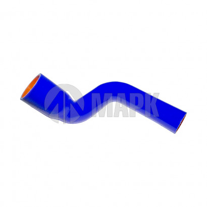 A21R22-1303025 Патрубок радиатора нижний (силикон) синий (Ф50/40x400) (TRUCKMARK)