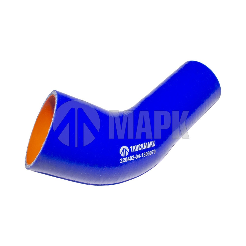 Патрубок радиатора (силикон) синий угловой (Ф60/45x110/86) (TRUCKMARK)