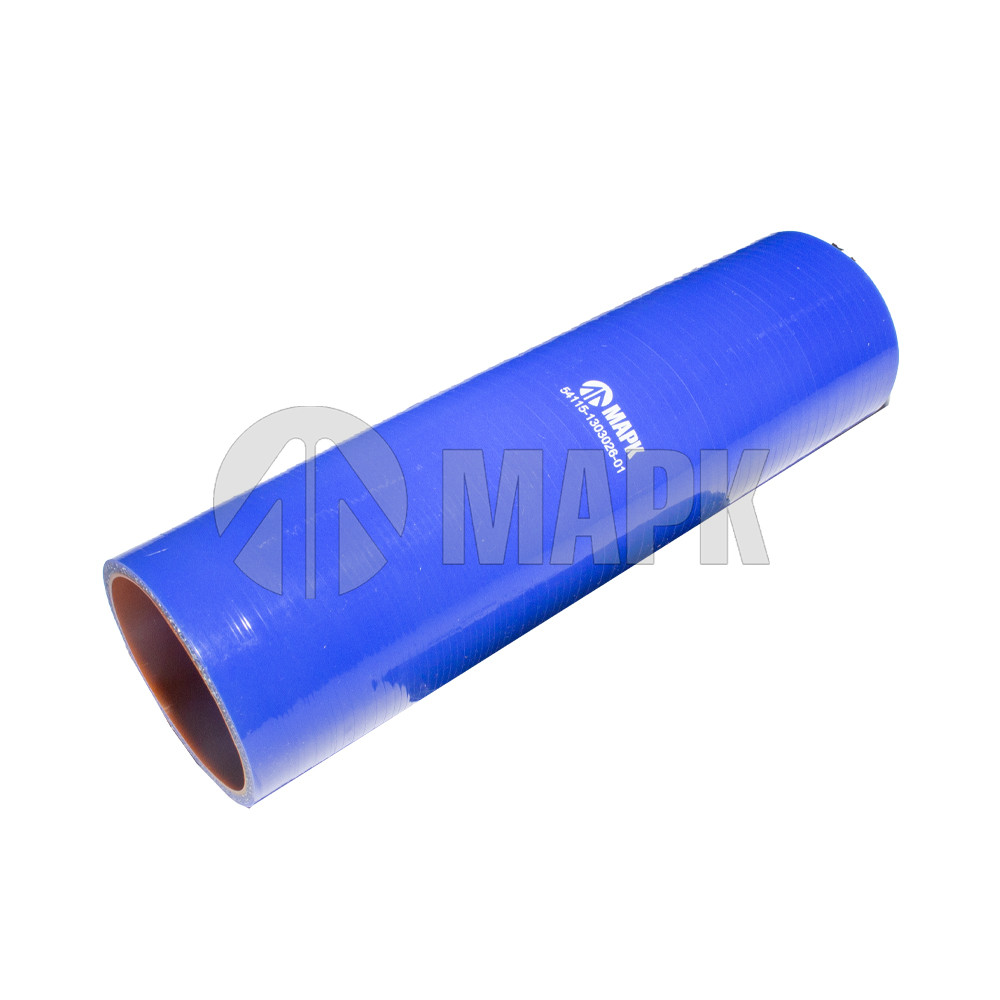 Патрубок радиатора нижний (силикон) синий (Ф70x265) (МАРК)