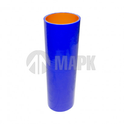 54115-1303026-01 Патрубок радиатора нижний (силикон) синий (Ф70x265) (TRUCKMARK)