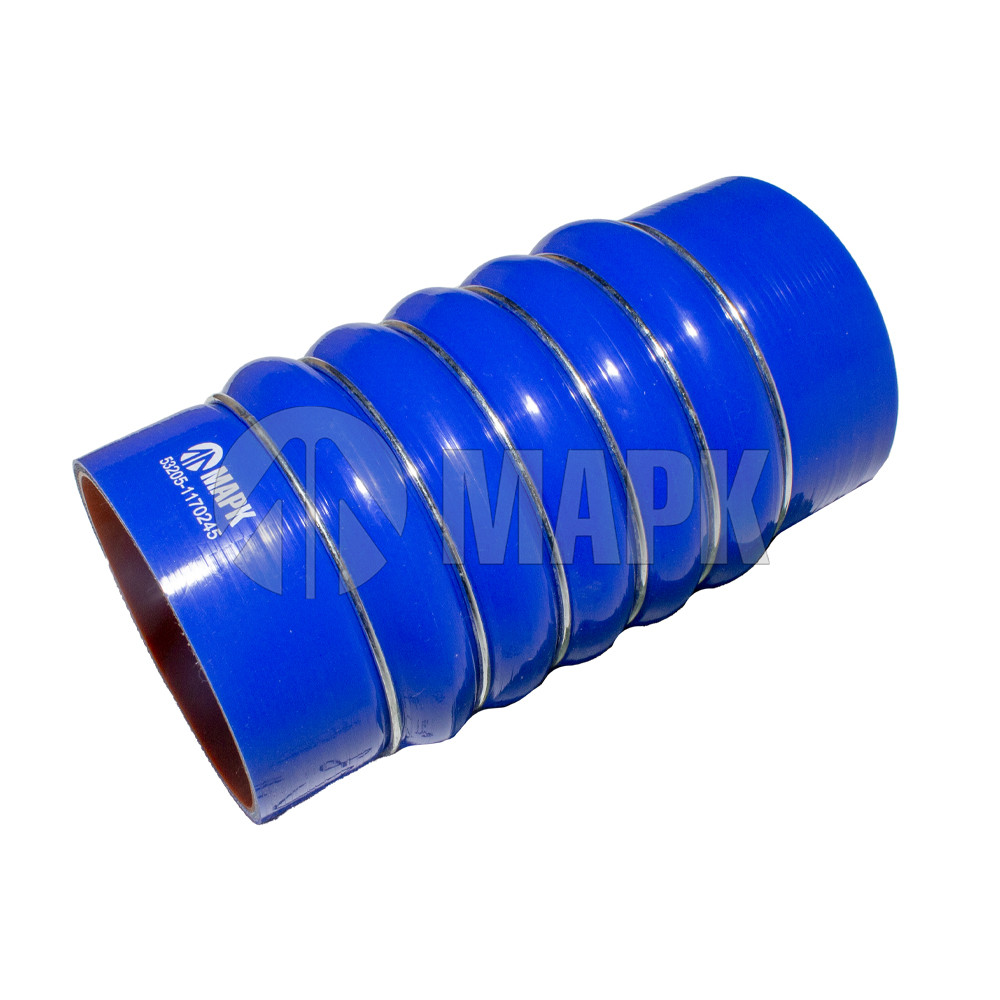 Патрубок интеркулера (силикон) синий 53205-1170248 (Ф100х210) (МАРК)