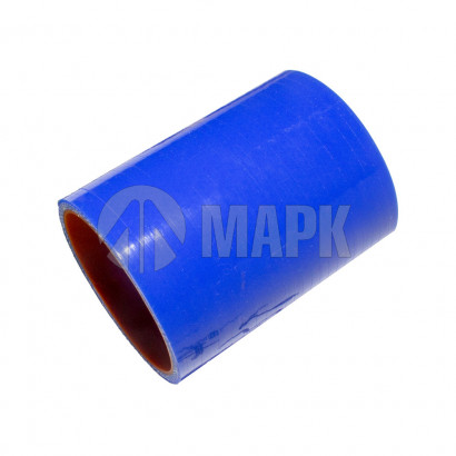 544019-1303025 Патрубок радиатора нижний (силикон) синий (Ф60x90) (МАРК)