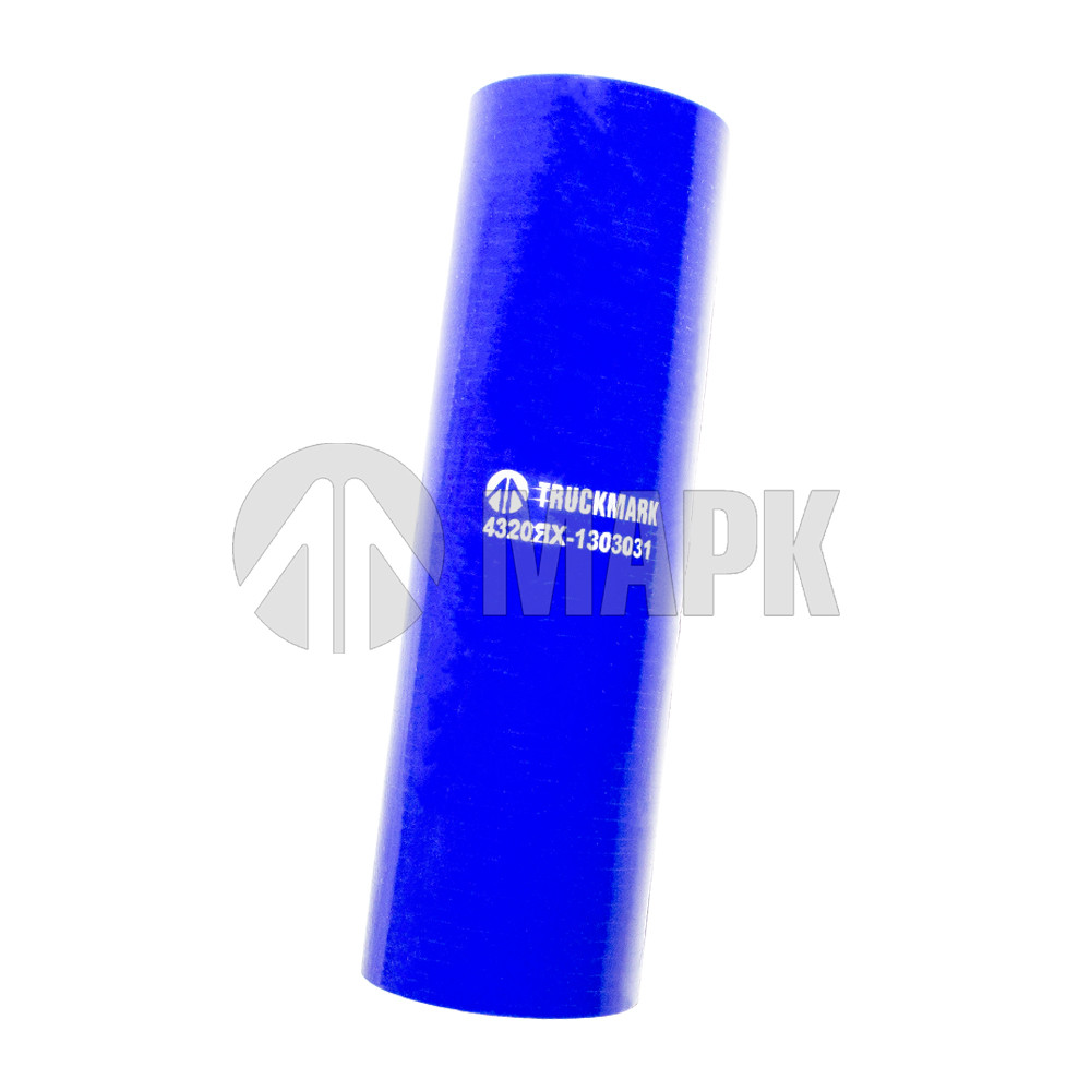 Патрубок радиатора нижний (силикон) синий (Ф50х190) (TRUCKMARK)