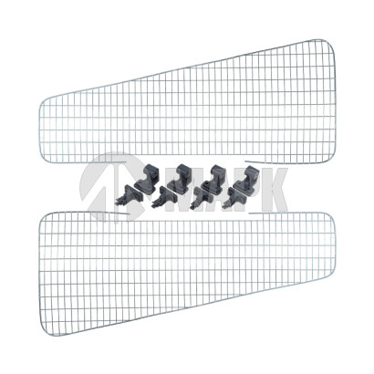 ZF067 Защита фар а/м FAW CA3310 8х4, J6 СA3250 6х4/6х6 (2 сетки + крепления)