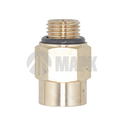 9512 12-M14x1,5 (6132) Соединитель трубки ПВХ,полиамид d=12мм М14х1.5 (фитинг прямой) латунь (Аналог CAMOZZI)