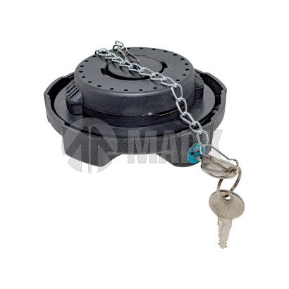 1189577 Крышка топливного бака в сборе полуоборотная с ключом сбоку, пластиковая (TRUCKMARK)