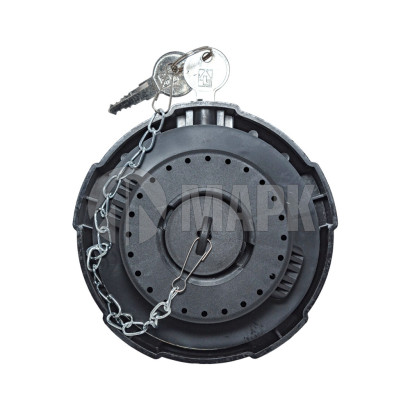 1189577 Крышка топливного бака в сборе полуоборотная с ключом сбоку, пластиковая (TRUCKMARK)