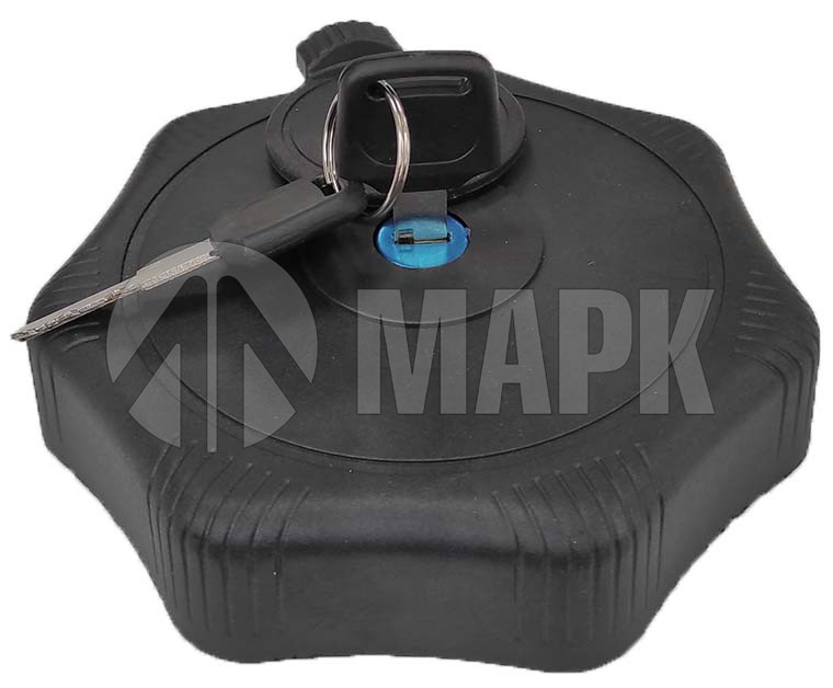 Крышка топливного бака а/м КАМАЗ в сборе d=80мм с ключами и защитой, пластик (МАРК)