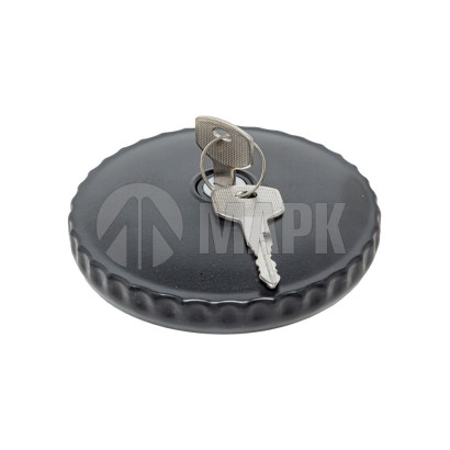 3024710130 Крышка топливного бака а/м КАМАЗ в сборе полуоборотная с ключами, черная (металл) (TRUCKMARK)