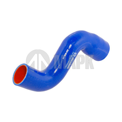 C41R13-1303025 Патрубок радиатора нижний (силикон) синий (TRUCKMARK)